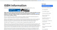 Desktop Screenshot of isbn-information.com