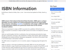 Tablet Screenshot of isbn-information.com